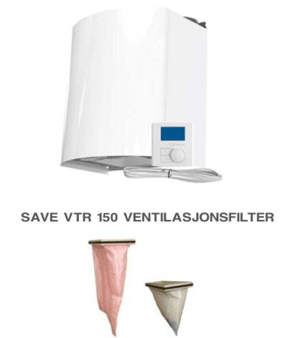 Hovedbilde Filtersett til Villavent/ Systemair - SAVE VTR 150